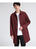 【撥水】ストレッチステンカラーコート/ボルドー(064)