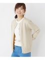 ＜WEB限定・LLサイズあり＞ビジューボタンニットカーディガン/ライトベージュ(051)