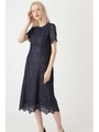 ◆《Endy ROBE》ヴェラレースワンピース/NAVY(120)