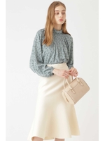 ◆モリスハイネックブラウス/MINT(130)