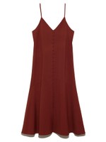 くるみ釦デザイン2wayキャミワンピース/BRW