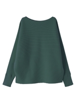 しっとりシンプルドルマンニット/ライトカーキ