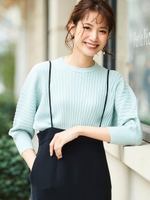 アコーディオンニット/ミント