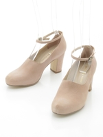 アンクルストラップシューズ/ベージュ