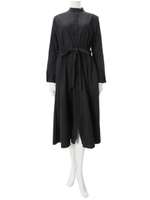 ウエストギャザー2wayリボンワンピース/ブラック