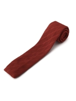 ウォッシャブル ニットタイ/ダークオレンジ(068)