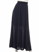 カットマキシロングスカート/ネイビー