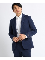 ガンクラブチェック ジャージ ジャケット Fabric by INWOOL/ネイビー(293)