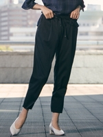 キュプラピケドロストイージーパンツ/ブラック