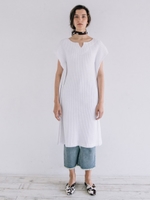 ギガワッフルワンピース/ホワイト