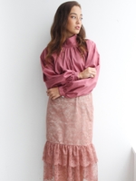 ギャザーブラウス/PK