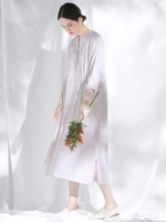 コードポプリンワンピース/ベージュ系その他