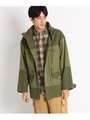 コットンツイル2WAYフーデットブルゾン/カーキ(027)