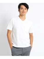 コットンモダールリンクス カットソー/ホワイト(001)