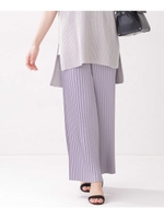 サテンプリーツパンツ/ライラック