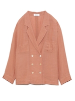 シアーリネンワークジャケット/PNK