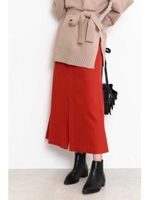 ステッチワークカーゴスカート/レッド(100)