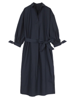 スリットスキッパーワンピース/ネイビー