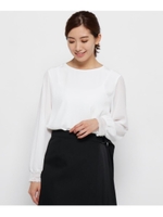 セミダルデシン袖口レースシャツ/ホワイト(002)