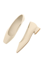 ソフトスクエアカットパンプス/IVORY