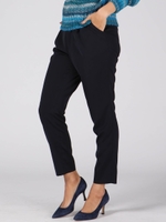 ソリビアカラータックパンツ/ネイビー