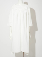 タイプライターテントラインワンピース/ホワイト