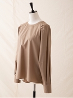 ダンプニドムラグランブラウス/モカ