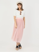 チュールスカート/ピンク