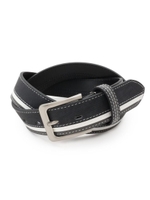 デニム調フェイクレザーベルト/ブラック(019)