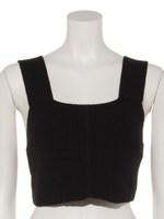 ニットビスチェ/ブラック