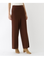 ニットワイドパンツ/ブラウン(042)