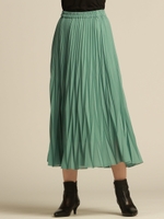 ハイツイストシフォンスカート/ブルー