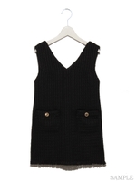 ハウンドトゥースジャンスカ/ブラック