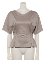 バックペプラムカットソープルオーバー/ライトグレー