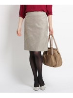 フェイクスウェードタイトスカート/ナチュラル(050)