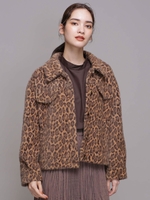 フェイクファーレオパードブルゾン/THE Korner/パターン1