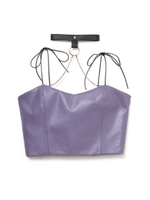 フェイクレザーキャミソール/ラベンダー