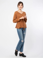 フレアダメージスキニー/ブルー