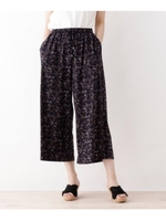 プリントカットワイドパンツ/ネイビー(193)