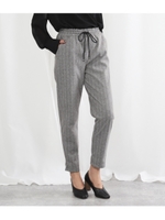 ヘリンボーンテーパードパンツ/ライトグレー(007)