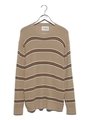 ボーダーKNITPO/ベージュ