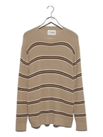 ボーダーKNITPO/ベージュ