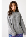 ボトルネック ニット トップス/T.GRY