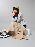 マットシャイン チューリップスカート/ベージュ