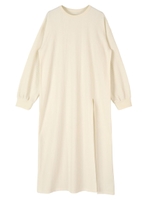 ランダムワッフルスリットワンピース/アイボリー