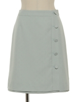 リバーシブル台形スカート/ライトグリーン