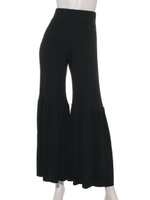 リブニットパンツ/グリーン