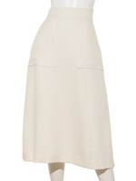 ロングセミタイトスカート/OFFWHITE