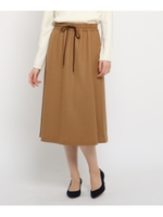 圧縮ウールドロストスカート/サンドベージュ(053)