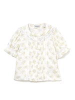 花柄セーラーブラウス/イエロー